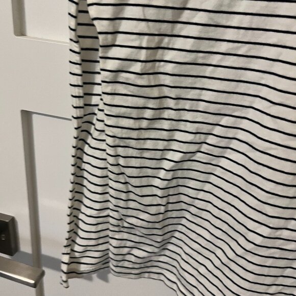Old Navy White& Navy Stripe Maxi Dress - Picture 3 of 4